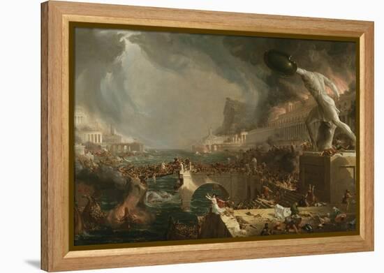 The Course of Empire: Destruction, 1836-Thomas Cole-Framed Premier Image Canvas