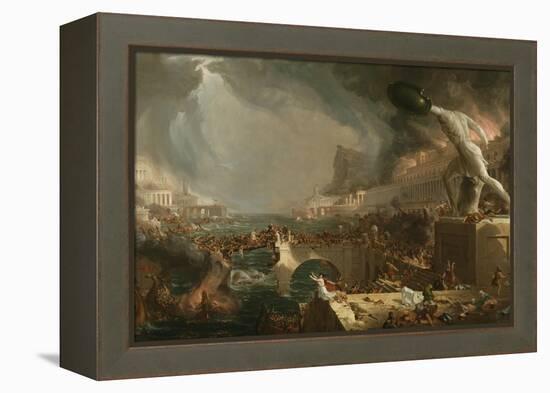 The Course of Empire: Destruction, 1836-Thomas Cole-Framed Premier Image Canvas