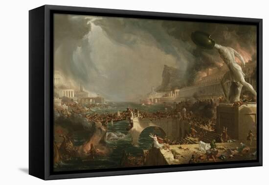 The Course of Empire: Destruction, 1836-Thomas Cole-Framed Premier Image Canvas