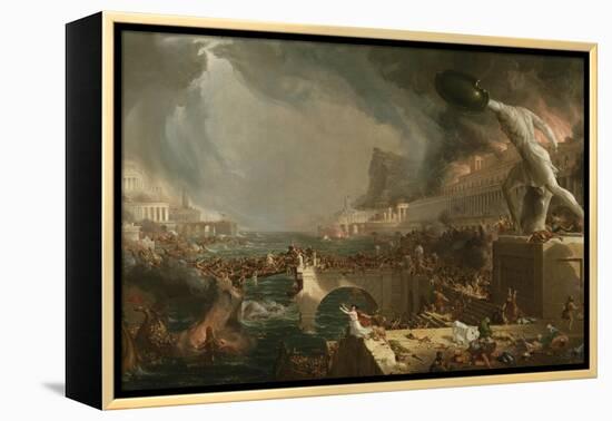 The Course of Empire: Destruction, 1836-Thomas Cole-Framed Premier Image Canvas