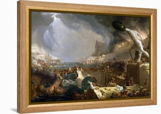 The Course of Empire - Destruction-Thomas Cole-Framed Premier Image Canvas