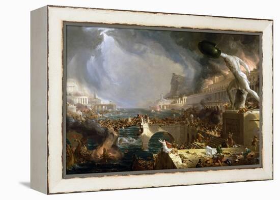 The Course of Empire - Destruction-Thomas Cole-Framed Premier Image Canvas