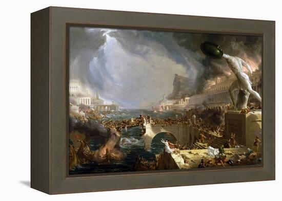 The Course of Empire - Destruction-Thomas Cole-Framed Premier Image Canvas