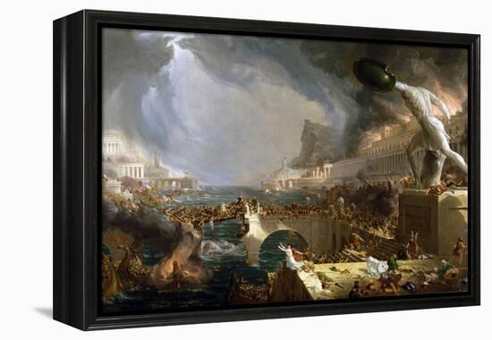 The Course of Empire - Destruction-Thomas Cole-Framed Premier Image Canvas