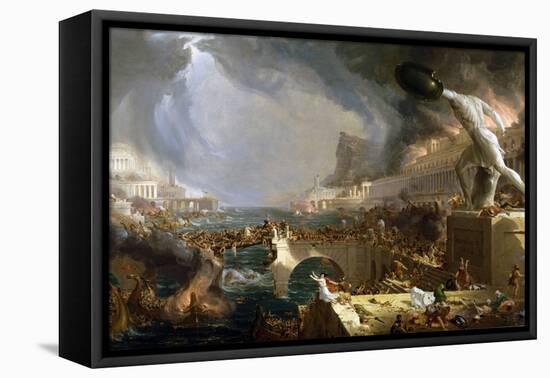 The Course of Empire - Destruction-Thomas Cole-Framed Premier Image Canvas