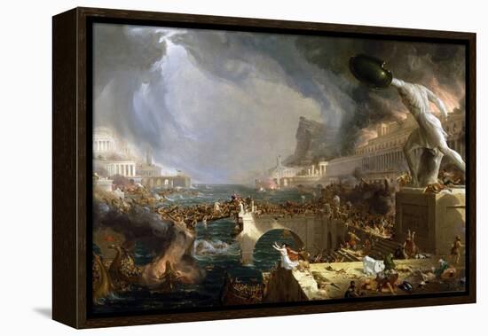 The Course of Empire - Destruction-Thomas Cole-Framed Premier Image Canvas