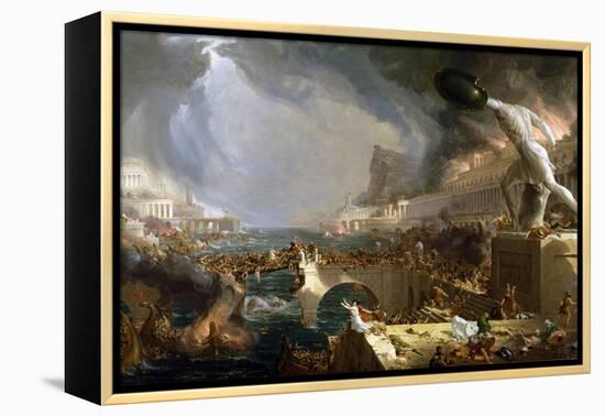 The Course of Empire - Destruction-Thomas Cole-Framed Premier Image Canvas