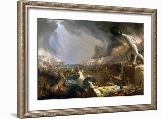 The Course of Empire - Destruction-Thomas Cole-Framed Giclee Print