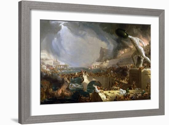 The Course of Empire - Destruction-Thomas Cole-Framed Giclee Print