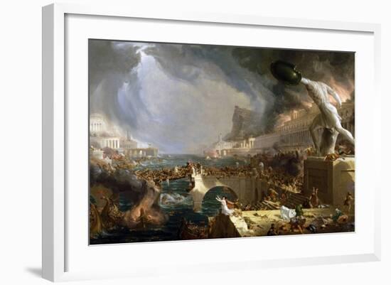 The Course of Empire - Destruction-Thomas Cole-Framed Giclee Print