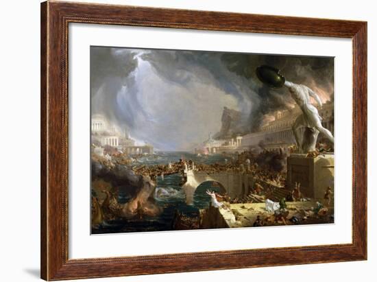 The Course of Empire - Destruction-Thomas Cole-Framed Giclee Print