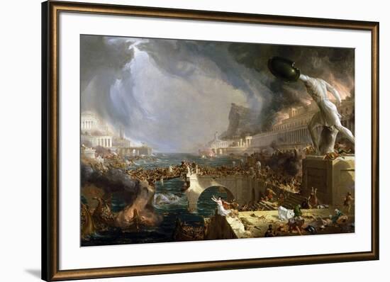 The Course of Empire - Destruction-Thomas Cole-Framed Giclee Print