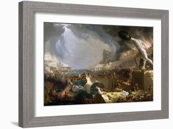 The Course of Empire - Destruction-Thomas Cole-Framed Giclee Print