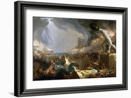 The Course of Empire - Destruction-Thomas Cole-Framed Giclee Print