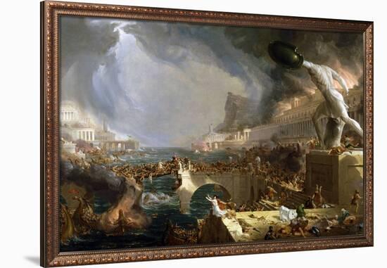 The Course of Empire - Destruction-Thomas Cole-Framed Giclee Print