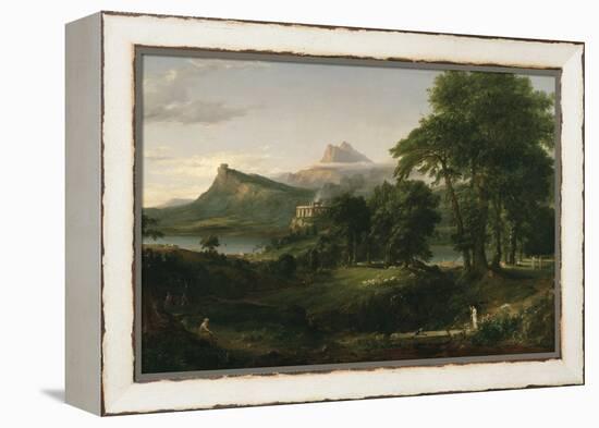 The Course of Empire: the Arcadian or Pastoral State, C.1836-Thomas Cole-Framed Premier Image Canvas