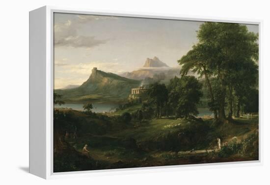 The Course of Empire: the Arcadian or Pastoral State, C.1836-Thomas Cole-Framed Premier Image Canvas