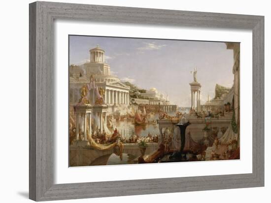 The Course of Empire: the Consummation of the Empire, C.1835-36-Thomas Cole-Framed Premium Giclee Print