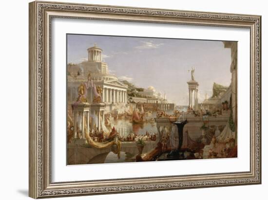 The Course of Empire: the Consummation of the Empire, C.1835-36-Thomas Cole-Framed Giclee Print