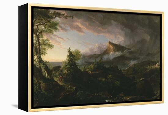 The Course of Empire: the Savage State, 1833-36-Thomas Cole-Framed Premier Image Canvas