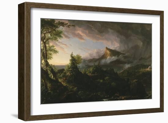 The Course of Empire: the Savage State, 1833-36-Thomas Cole-Framed Giclee Print