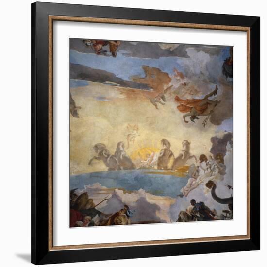 The Course of the Chariot of the Sun - detail (chariot of the sun)-Giambattista Tiepolo-Framed Giclee Print