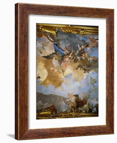 The Course of the Chariot of the Sun (detail)-Giambattista Tiepolo-Framed Giclee Print