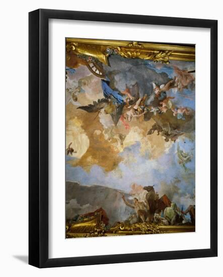 The Course of the Chariot of the Sun (detail)-Giambattista Tiepolo-Framed Giclee Print