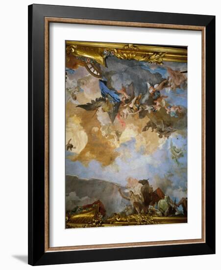 The Course of the Chariot of the Sun (detail)-Giambattista Tiepolo-Framed Giclee Print