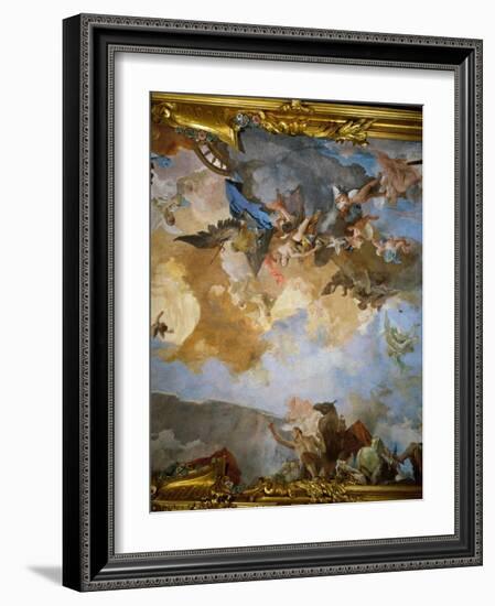 The Course of the Chariot of the Sun (detail)-Giambattista Tiepolo-Framed Giclee Print