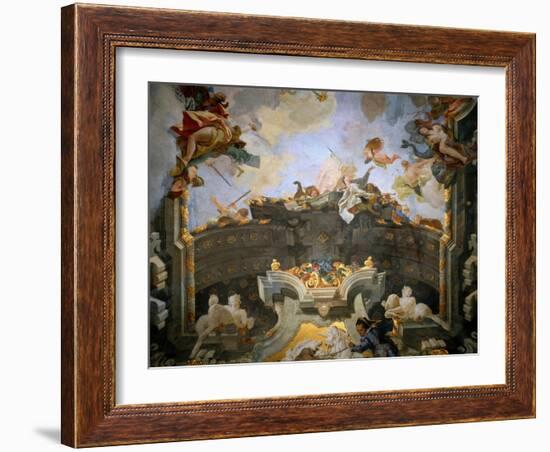 The Course of the Chariot of the Sun (detail)-Giambattista Tiepolo-Framed Giclee Print