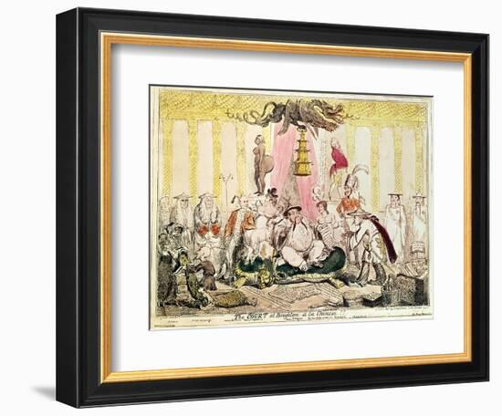 The Court at Brighton a La Chinese, 1816-George Cruikshank-Framed Giclee Print