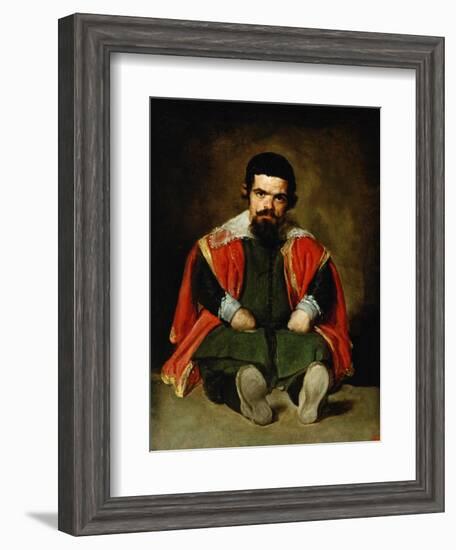 The Court Jester Don Sebastian De Morra, 1643-1644-Diego Velazquez-Framed Giclee Print