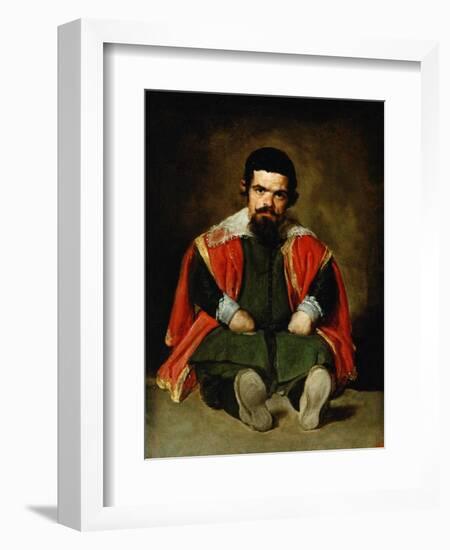 The Court Jester Don Sebastian De Morra, 1643-1644-Diego Velazquez-Framed Giclee Print