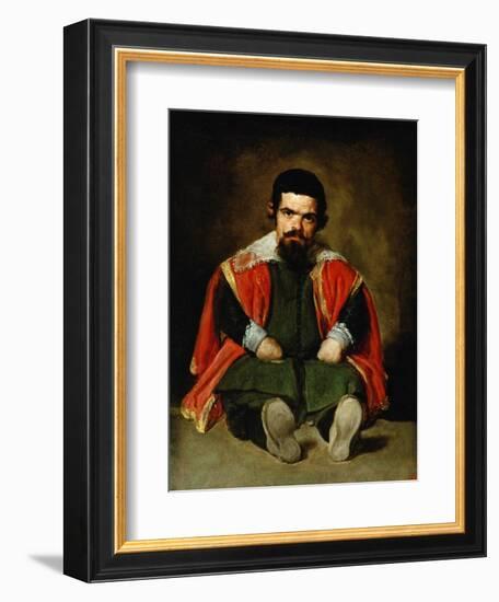 The Court Jester Don Sebastian De Morra, 1643-1644-Diego Velazquez-Framed Giclee Print