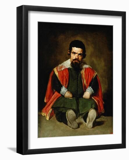 The Court Jester Don Sebastian De Morra, 1643-1644-Diego Velazquez-Framed Giclee Print