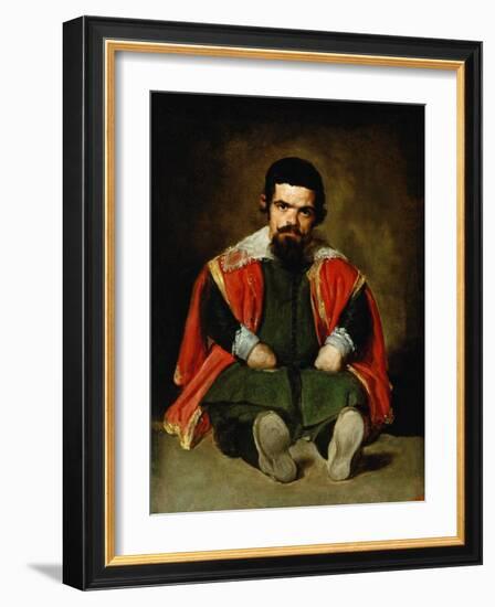 The Court Jester Don Sebastian De Morra, 1643-1644-Diego Velazquez-Framed Giclee Print