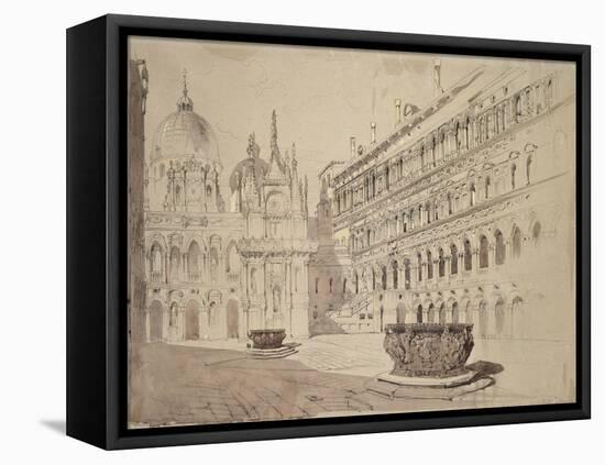 The Court of the Ducal Palace-John Ruskin-Framed Premier Image Canvas