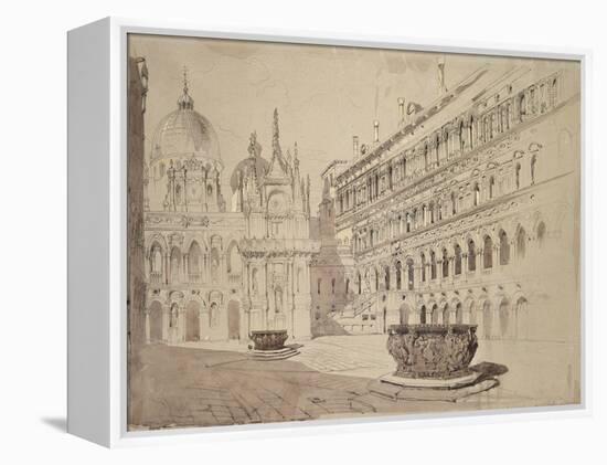 The Court of the Ducal Palace-John Ruskin-Framed Premier Image Canvas