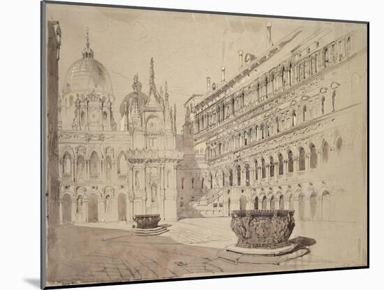 The Court of the Ducal Palace-John Ruskin-Mounted Giclee Print