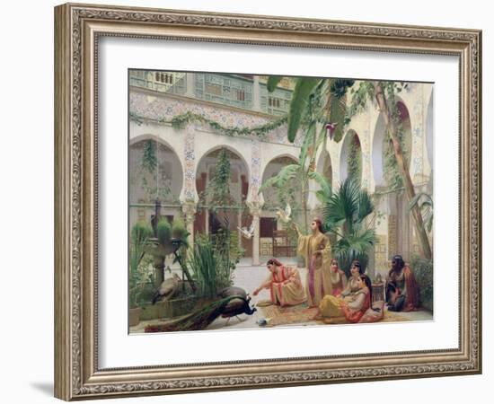 The Court of the Harem-Albert Girard-Framed Giclee Print