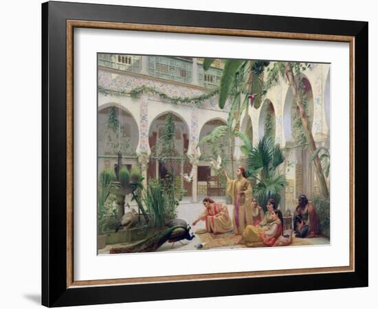 The Court of the Harem-Albert Girard-Framed Giclee Print