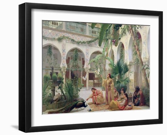 The Court of the Harem-Albert Girard-Framed Giclee Print