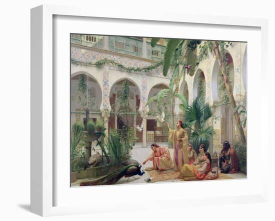 The Court of the Harem-Albert Girard-Framed Giclee Print