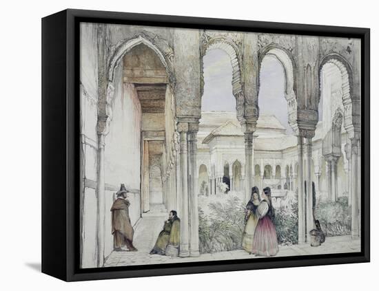 The Court of the Lions (Patio De Los Leones)-John Frederick Lewis-Framed Premier Image Canvas