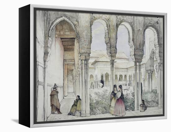 The Court of the Lions (Patio De Los Leones)-John Frederick Lewis-Framed Premier Image Canvas