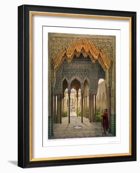 The Court of the Lions, the Alhambra, Granada, 1853-Leon Auguste Asselineau-Framed Giclee Print