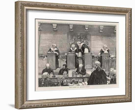 The Court of the Queen's Bench in Session-null-Framed Art Print