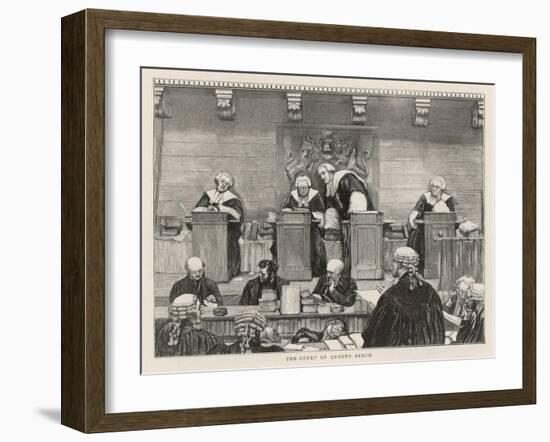The Court of the Queen's Bench in Session-null-Framed Art Print