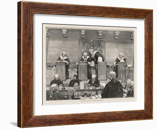 The Court of the Queen's Bench in Session-null-Framed Art Print